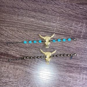 Bundle of 2 Farrah B Western Longhorn Bracelets